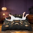 thumbnail image 3 of Homewish Moon Phase Printed Bedding, Butterfly Blossom Duvet Cover Full, Black Reversible 3 Pieces, 1 Duvet Cover and 2 Pillowcases, 3 of 6