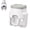 Gray, variant on Agiufgs Automatic Toothpaste Dispenser ABS, Wall Mounted with Dual Toothbrush Holders, for Bathroom Counter Organization, Gray