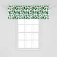 thumbnail image 2 of Philodendron Window Valance, Tropical Leaves with Bird of Paradise Flower, Curtain Valance for Kitchen Bedroom Decor with Rod Pocket, 54" X 18", Hunter Green Fern Green, by Ambesonne, 2 of 3