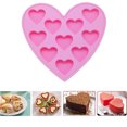 thumbnail image 3 of Molde De Silicona Fondant Cake Decorating Chocolate Molde Para Hornear Herramienta DIY - Rosado, Corazón Sunnimix Molde de silicona para chocolate, 3 of 8