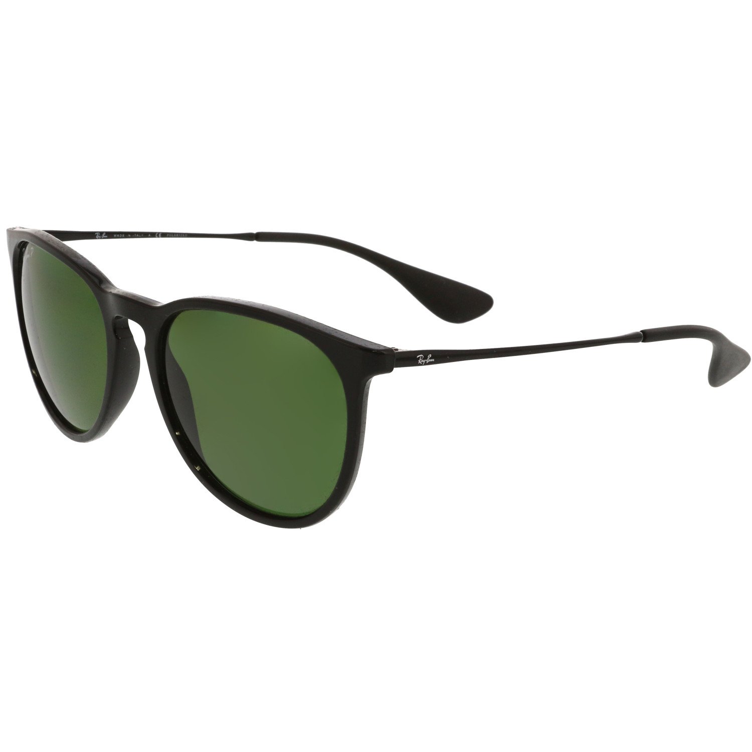 Ray-Ban Women's Polarized Erika Classic RB4171-601/2P-54 Black Round ...