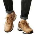 thumbnail image 3 of WEAIXIMIUNG Espadrilles pour Hommes 12 Wide Chaussures de Randonnée d'Extérieur en Cuir à Lacets pour Hommes Chaussures de Sport Décontractées de Randonnée, 3 of 7