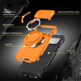 thumbnail image 4 of Case for iPhone 17 Pro Max 6.9-inch, Built In Slide Camera Cover & Rotatable Kickstand Sliding Ring Heavy Duty ShockProof Protective Case for iPhone 17 Pro Max,Orange,For iPhone 17 Pro Max, 4 of 10