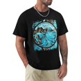 thumbnail image 2 of Blue Oyster Rock Mens Short Sleeve Crewneck T-Shirt 80s 90s Graphic Tees Shirts Top, 2 of 7