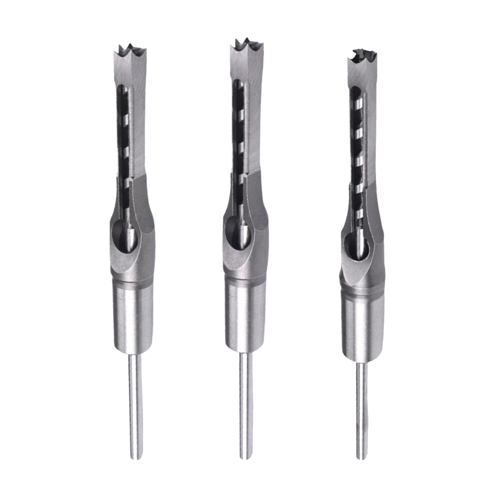 HSS Square Hole Mortise Chisels Drill Bit Tools, Mortising Chisels Set for Tools, Carpenter