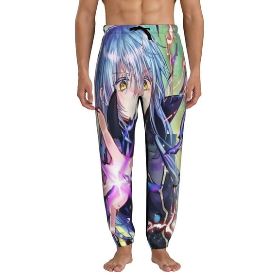 Men I Got Reincarnated As A Slime Sweatpants Funny 3D Print Sports Joggers Pants Casual Graphic Trousers with Drawstring