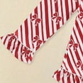 thumbnail image 7 of eczipvz Toddler Girl Easter Pajamas Kid Bunny Feather Button Down 2Piece Pajama Set Little Girls Pjs Nightgown Easter Outfit Red,18-24 Months, 7 of 7