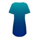 thumbnail image 5 of Gibobby Pijamas para mujer Camisón de manga corta con estampado degradado y cuello redondo para mujer, camisón cómodo(Azul,XL), 5 of 5