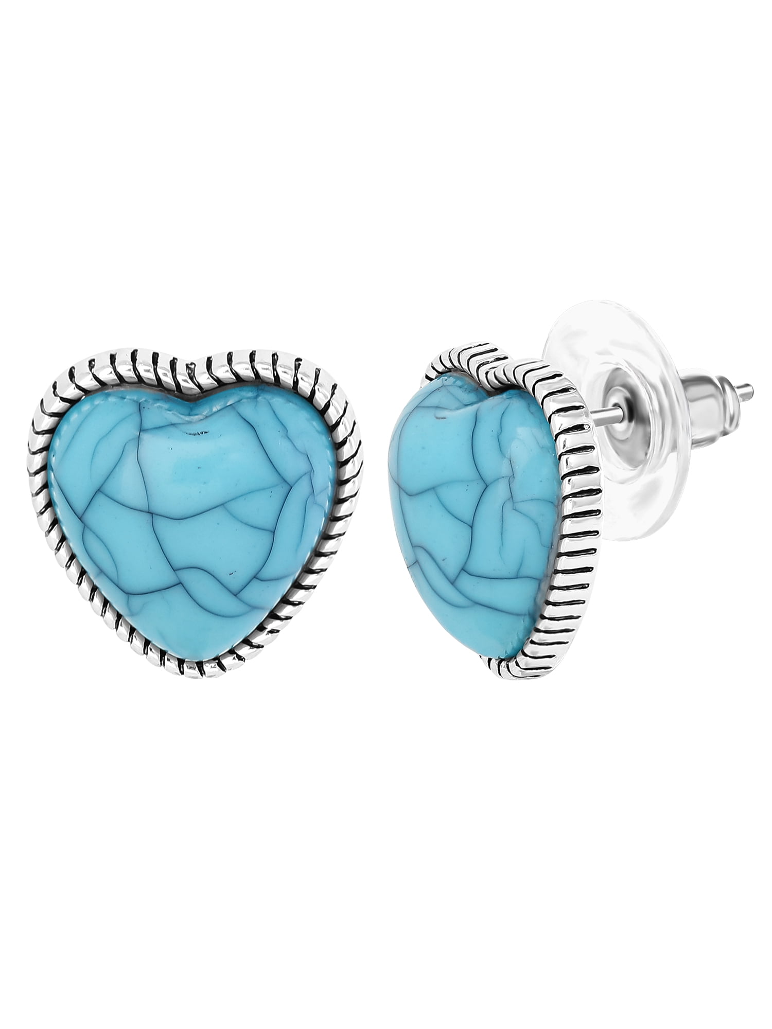 Jessica Simpson Women’s Faux Turquoise Earrings Set, 5 Pairs