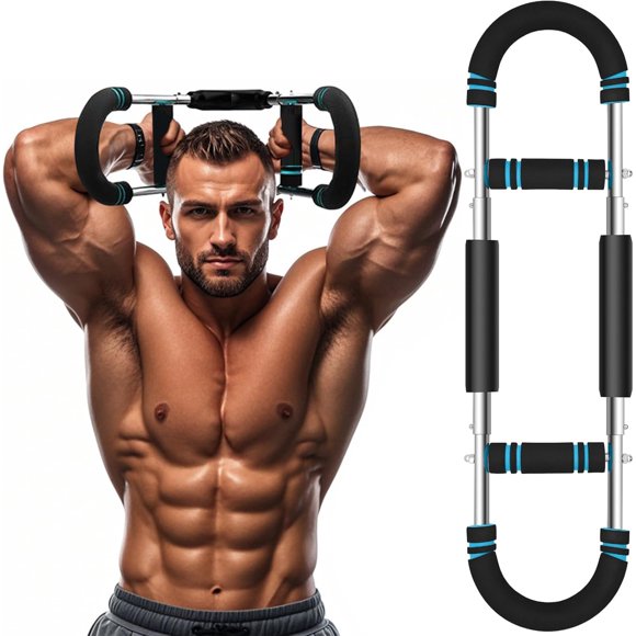 Twister Entraîneur de Bras Équipement d'Entraînement de Poitrine lb Trois Niveaux Réglable Renforceur d'Avant-bras Portable Exerciseur de Mise en Forme Détachable Machine de Mise en Forme du Haut du Corps pour l'Exercice