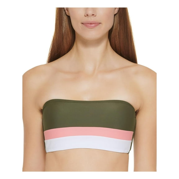 DKNY Womens Colorblock Adjustable Bikini Swim top