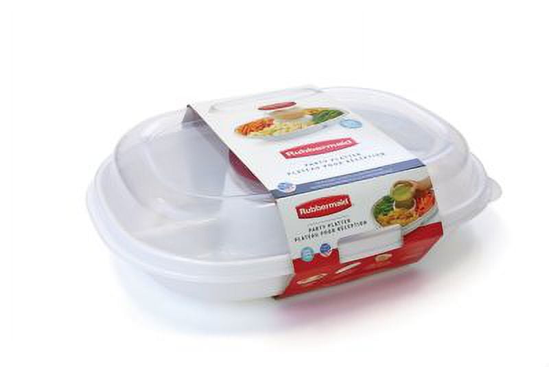 Rubbermaid Rose Pink Party Platters, 2-Pack