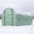 thumbnail image 3 of Portable Greenhouses, Walk-in Tunnel Greenhouse with 2 Support Rods, Green Mini Greenhouses,Steel Small Greenhouses, Garden & Outdoor Garden Supplies Greenhouses Walk-in Tunnel Greenhouse with 2 Supp, 3 of 9