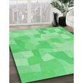 thumbnail image 2 of Ahgly Company Indoor Round Patterned Lime Mint Green Area Rugs, 7' Round, 2 of 6