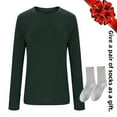 thumbnail image 3 of Diufon Womens Long Sleeve Shirts Casual Soft Crewneck Tops Plus Size Basic Underwear Fall Fashion Clothes, 3 of 9