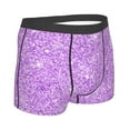thumbnail image 3 of Kll Lilac Glittering Men'S Cotton Boxer Briefs Underwear-Small, 3 of 9