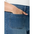 thumbnail image 4 of Gloria Vanderbilt Swan Series Women's Plus Patch Pocket Wide Leg Jeans, Sizes 16W-24W, 4 of 5
