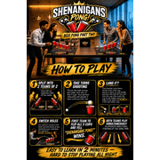 Shenanigans Pong – 4 Player Party Ball Toss Game