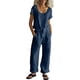 thumbnail image 3 of TaTaai Women's Spring Summer Two Piece Outfit Short Sleeve Round Neck T-Shirt and Cargo Trousers Solid Color Casual Matching Set for Daily Wear Gift, 3 of 9