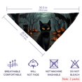 2 PCS Pet Triangle Scarf Large Dogs Bandanas Halloween Black Cat