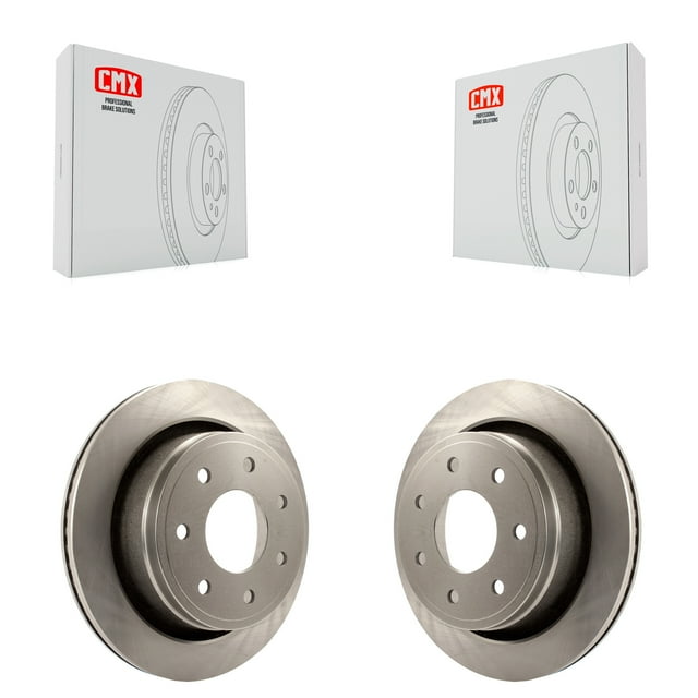 CMX Rear Disc Brake Rotors Pair for Car 2012-2014 Ford F-150 with 7 Lug Wheels K8-100669