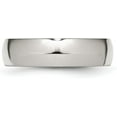 thumbnail image 4 of Chisel Stainless Steel Polished 6.2mm Half Round Band - Ring Size 6.0, 4 of 8