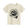 thumbnail image 4 of Spazoro Toddler Girls T-shirts, Summer Graphic Crewneck Casual Short Sleeve Tops Tee Beige Size 3-4 T, 4 of 4