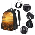 thumbnail image 2 of Balery Sunflower Sunset Rainfall Mochila para hombre y mujer - Tela Oxford 600D resistente - Gran capacidad, resistente al agua, ideal para la escuela, viajes y senderismo, 2 of 6