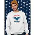 thumbnail image 2 of Independence Day Eagle Sweatshirt Men -Image by Shutterstock, Male Large, 2 of 4
