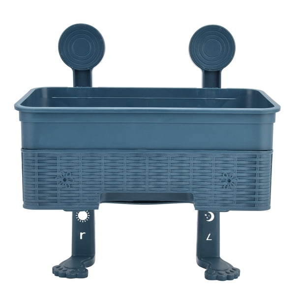Caja de almacenamiento con cajón estante de almacenamiento de pared sin agujeros con patrón hueco de doble capa para baño cocina ducha para acomodar sus diversos artículos ANGGREK Otros