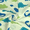 thumbnail image 6 of Kll Cute Dinosaur Blue Green Print Women'S Sarong Coverups Short Bathing Suit Wrap Skirt Beach Wrap Swimsuit Cover Ups, 6 of 7