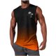 thumbnail image 1 of Hombres Moda Casual sin Mangas Gradación Impresión Suéter Cuello Redondo Tanque Deportivo, 1 of 4