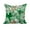 Green, variant on 18 x 18 Inch Zentangle Teal Floral Print Decorative Polyester Throw Pillow with Linen Texture