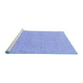 thumbnail image 2 of Ahgly Company Machine Washable Indoor Rectangle Solid Blue Modern Area Rugs, 8' x 10', 2 of 4