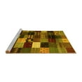 thumbnail image 2 of Ahgly Company Machine Washable Indoor Rectangle Abstract Yellow Contemporary Area Rugs, 2' x 4', 2 of 4