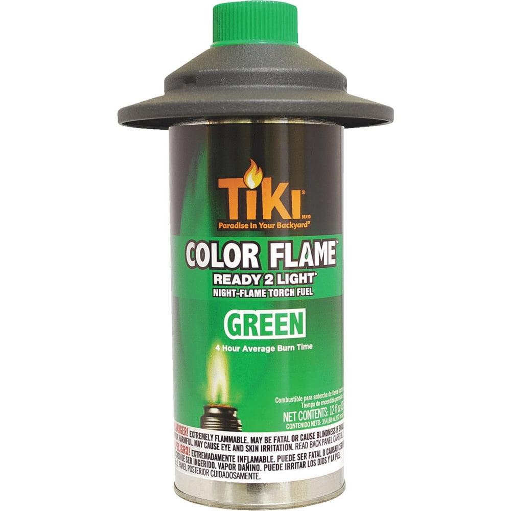 TIKI Brand Color Flame Torch Fuel, 12 Fl. Oz., Green