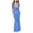 Sky Blue, variant on Halter Neck Backless Maxi Dress for Women Evening Gowns High Slit Prom Dress Elegant Formal Evening Gown Cocktail Dresses