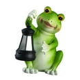 thumbnail image 2 of Garden Solar Frog Statue Light Resin Sculpture Lampa de lámpara de regalo Ornamento de césped para el patio del césped Patio del trasero, 2 of 8