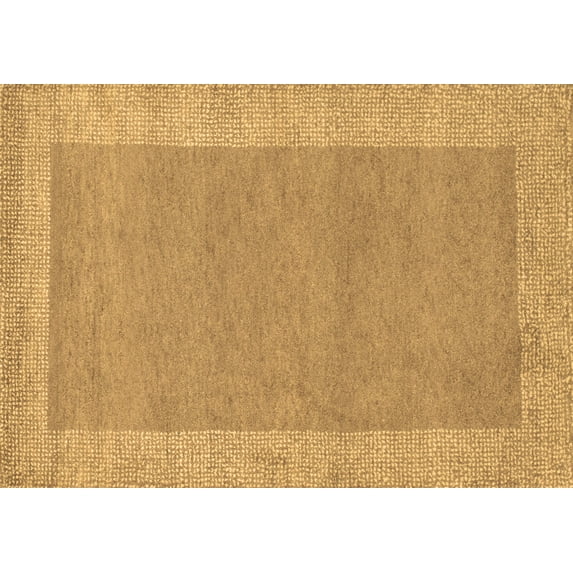 Ahgly Company Machine Washable Indoor Rectangle Abstract Brown Contemporary Area Rugs, 5' x 8'