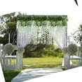 thumbnail image 5 of 3.6 Feet Artificial flower Silk Wisteria Vine Rattan Fake Wisteria Garland Hanging Flowers for Home Garden Party Wall Wedding Decor,6 Pieces (WHITE ), 5 of 6