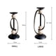 thumbnail image 2 of Portavelas decorativo de metal negro, un elegante complemento artístico for mesas de comedor, cafeterías y cenas a la luz de las velas., 2 of 8