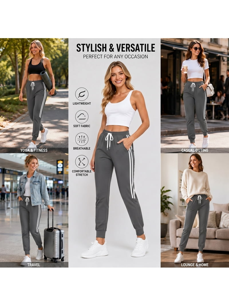 Travel Pants For Women Women's 3-Pocket Joggers – Breathable