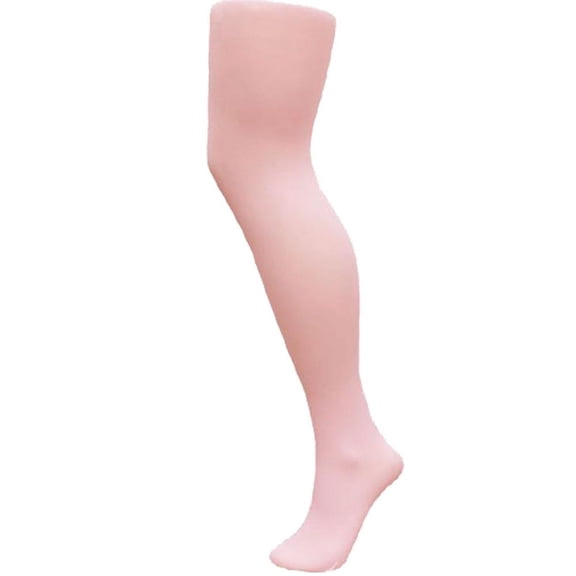 Pale Pink Opaque Tights for Girls