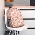thumbnail image 3 of Lukts Peach With Leaves Pattern 15 Inch Student Backpack, Waterproof Laptop Backpack with Adjustable Shoulder Straps, Lightweight Travel, Campus Backpack, Unisex, 3 of 6