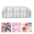 thumbnail image 1 of Caja De Tableta De Plástico Redonda Transparente, Con 12 Cuadrículas, Doble Sellado, Diseño De Espiral, Cuerpo De Botella Transparente, Para Botones, Cuentas, Juguetes,, 1 of 7