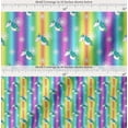 thumbnail image 2 of Soimoi Cotton Poplin Fabric Flower & Unicorn Face Print Fabric by The Yard 42 Inch Wide, 2 of 7