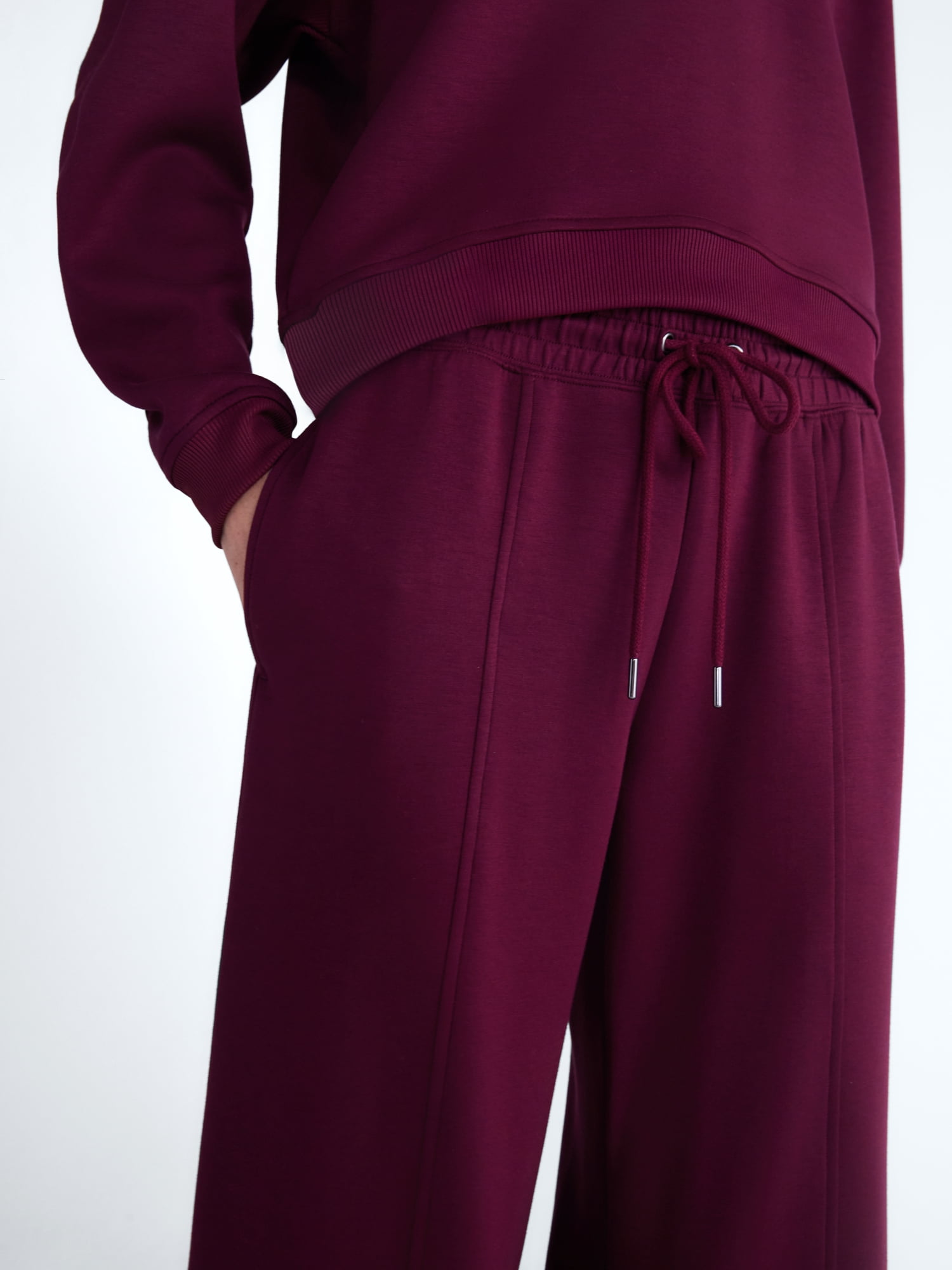 Scoop Women’s and Women’s Plus New Scubaknit Seamed Sweatpants, Regular and Short Lengths, Sizes XS-4X