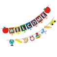thumbnail image 4 of 2pcs Back To School Season Curtains Welcome Banners Flags Wall Hanging Signs, 4 of 11