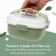 thumbnail image 3 of Goodful Fiambrera apilable estilo Bento para almacenamiento de alimentos con compartimentos extraíbles para sándwiches, aperitivos y aderezos, a prueba de fugas y fabricado sin BPA, 56 onzas, salvia, 3 of 8