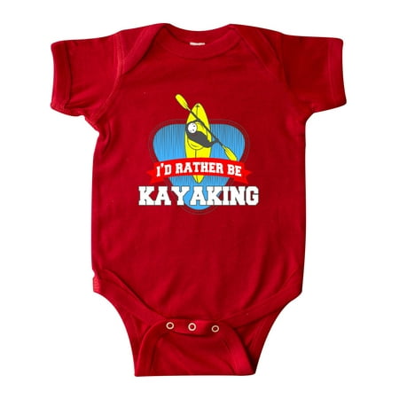 

Inktastic I d Rather Be Kayaking Gift Baby Boy or Baby Girl Bodysuit